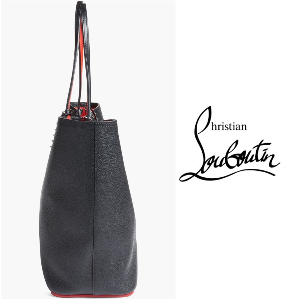 NWT Christian Louboutin Cabata Calfskin Leather Tote Bag with Removable Clotch - Picture 3 of 9